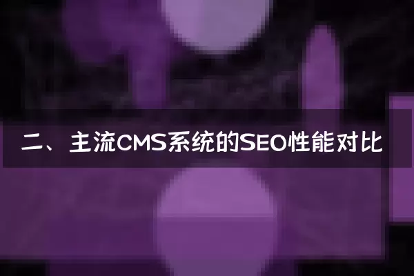 二、主流CMS系统的SEO性能对比