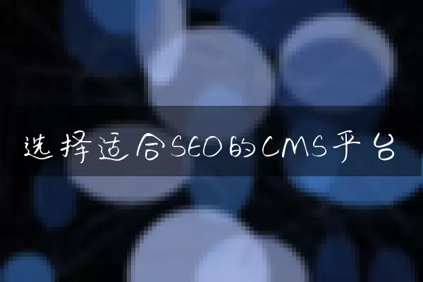 选择适合SEO的CMS平台